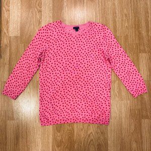 Ann Taylor crewneck sweater - pink/red - Size Small